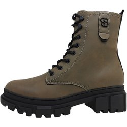 s.Oliver Damenschuhe Schnürstiefel Braun Freizeit