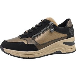 Rieker N9301-90 Gold 90 schwarz/bronze