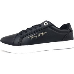 Tommy Hilfiger Signature Piping Sneaker FW0FW06870 Schwarz 0GM black/ patent