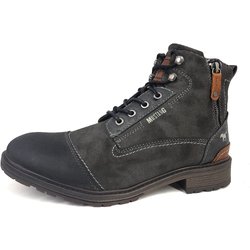 Mustang Herrenschuhe Stiefeletten Stiefel Grau Freizeit