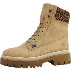 Rieker Damenschuhe Schnürstiefel Beige Freizeit
