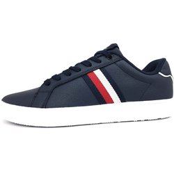Tommy Hilfiger leather sneaker FM0FM04732 Schwarz DW5 desert sky