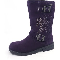 Lurchi Heidi- Tex Kinderschuhe Mädchen Stiefel Reißverschluss Violett