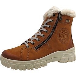 Remonte Damenschuhe Stiefel Schnürer Braun Freizeit
