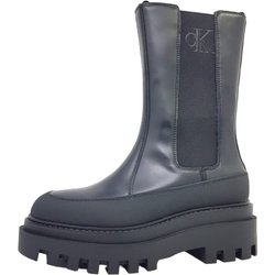 Calvin Klein Flatform Chelsea Boot LTH YW0YW011110GT Storno Schwarz 0GT- Triple Black