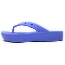 Crocs classic plattform flip 207714 Blau 5q6 moon jelly flieder