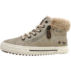 Mustang Kinderschuhe Mädchen Schnürstiefel Beige Freizeit