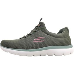 Skechers Summits - Summer Blush Sportschuhe Damen Laufschuhe Slipper Grün Freizeit