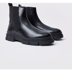 Chelsea-Stiefel Mit Klobiger Sohle - Black - 43, Black
