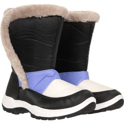 Caribou Kinder-Schneestiefel mit Kunstfell - Hell-Lila