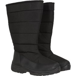 Icey Lange Damen-Schneestiefel - Schwarz
