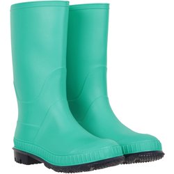 Einfarbige Kinder Gummistiefel - Dunkel Aquamarin