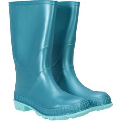 Einfarbige Kinder Gummistiefel - Hell Aquamarin