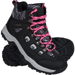 Adventurer Gemusterte Wasserdichte Damenstiefel - Intensiv Pink