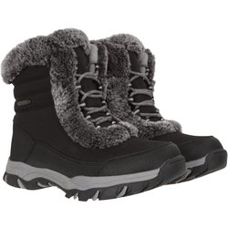 Ohio Kurze Damen Thermo-Schneestiefel - Schwarz