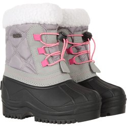 Arctic Anpassungsfähige Wasserdichte Kinder Schneestiefel - Grau