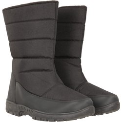 Icey Fleece-Gefütterte Herrenschneestiefel - Schwarz
