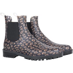 Lynx Gemusterte Damen Chelseastiefel - Schwarz