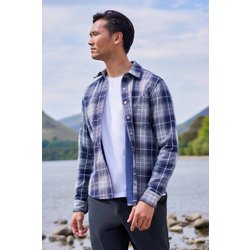 Sandalwood Fleecegefüttertes Herren Hemd - Blau