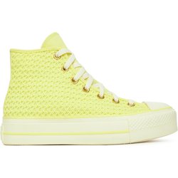 Sneakers aus Stoff Converse Chuck Taylor All Star Lift Platform Knit A14967C Gelb