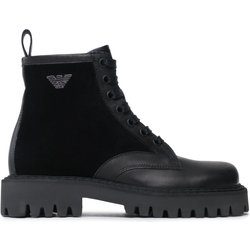 Schnürstiefeletten Emporio Armani X4M383 XN630 K001 Schwarz