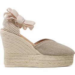 Espadrilles Manebi Heart-Shaped Wedge Espadrilles O 7.1 WH Beige