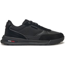 Sneakers Tommy Hilfiger Retro Runner Mix Rwb FM0FM05371 Schwarz