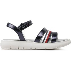 Sandalen Tommy Hilfiger Stripes Velcro T4A2-32771-1372 M Dunkelblau
