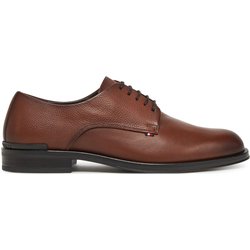 Halbschuhe Tommy Hilfiger Core Hilfiger Leather Shoe FM0FM05375 Braun
