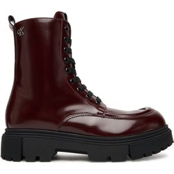 Schnürstiefeletten Calvin Klein Tronchetto Allacciato V4A5-83132-1453 Dunkelrot