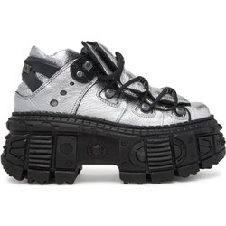 Schnürschuhe NEW ROCK M-106WALL-C16 Silberfarben