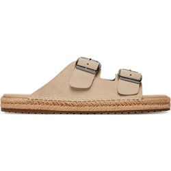 Espadrilles Tommy Hilfiger Flex Jutte Hilfiger Suede Sandal FM0FM05503 Beige