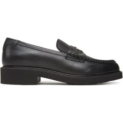 Slipper Tommy Hilfiger Crest Squarish Toe Penny Loafer FW0FW08633 Schwarz