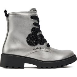 Schnürstiefeletten Geox Jr Casey J3620G 000NF C1009 M Silberfarben