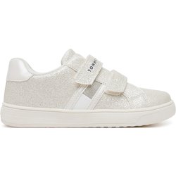 Sneakers Tommy Hilfiger Flag Low Cut Velcro Sneaker T1A9-33726-0375 S Écru