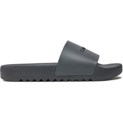 Pantoletten Calvin Klein Chuncky Pool Slide Rub HM0HM01063 Grau