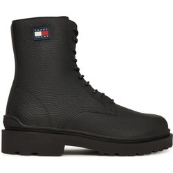 Schnürschuhe Tommy Jeans Tjm Lace Up Tumbled High EM0EM01631 Schwarz