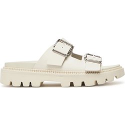 Pantoletten Tommy Jeans Tjw Double Strap Sandal EN0EN02753 Weiß