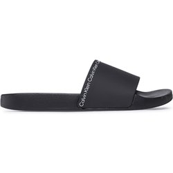 Pantoletten Calvin Klein Pool Slide Rubber HM0HM00981 Schwarz