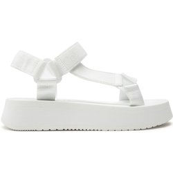 Sandalen Calvin Klein Jeans Sandal Velcro Webbing Dc YW0YW01353 Weiß