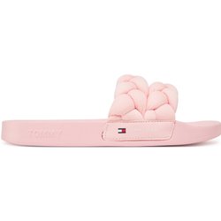Pantoletten Tommy Jeans Tjw Braided Slide EN0EN02764 Rosa