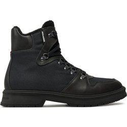 Schnürschuhe Tommy Hilfiger Hilfiger Warm Cordura Mix Boot FM0FM05180 Schwarz