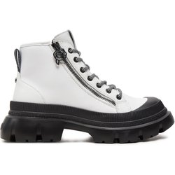 Schnürstiefeletten KARL LAGERFELD Trekka KL43536 Weiß