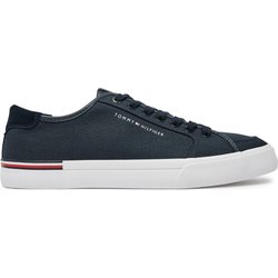 Sneakers aus Stoff Tommy Hilfiger Core Corporate Vulc Canvas FM0FM05398 Dunkelblau