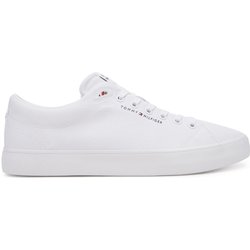 Sneakers aus Stoff Tommy Hilfiger Th Hi Vulc Low Core Canvas FM0FM05396 WeiĂź