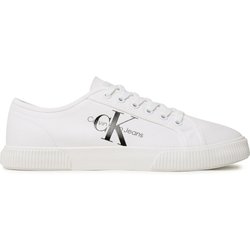 Sneakers aus Stoff Calvin Klein Jeans Essential Vulcanized 1 YM0YM00306 Weiß