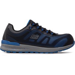 Halbschuhe Skechers Bulklin 77180EC/BLU Schwarz