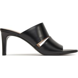 Pantoletten Calvin Klein Heel Mule 70 - Lth 2 Straps HW0HW02460 Schwarz
