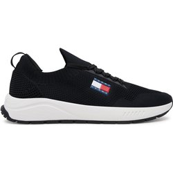 Sneakers Tommy Jeans Runner Kntitted EM0EM01555 Schwarz