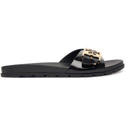 Pantoletten Tory Burch Buckle Slide 157872 Schwarz